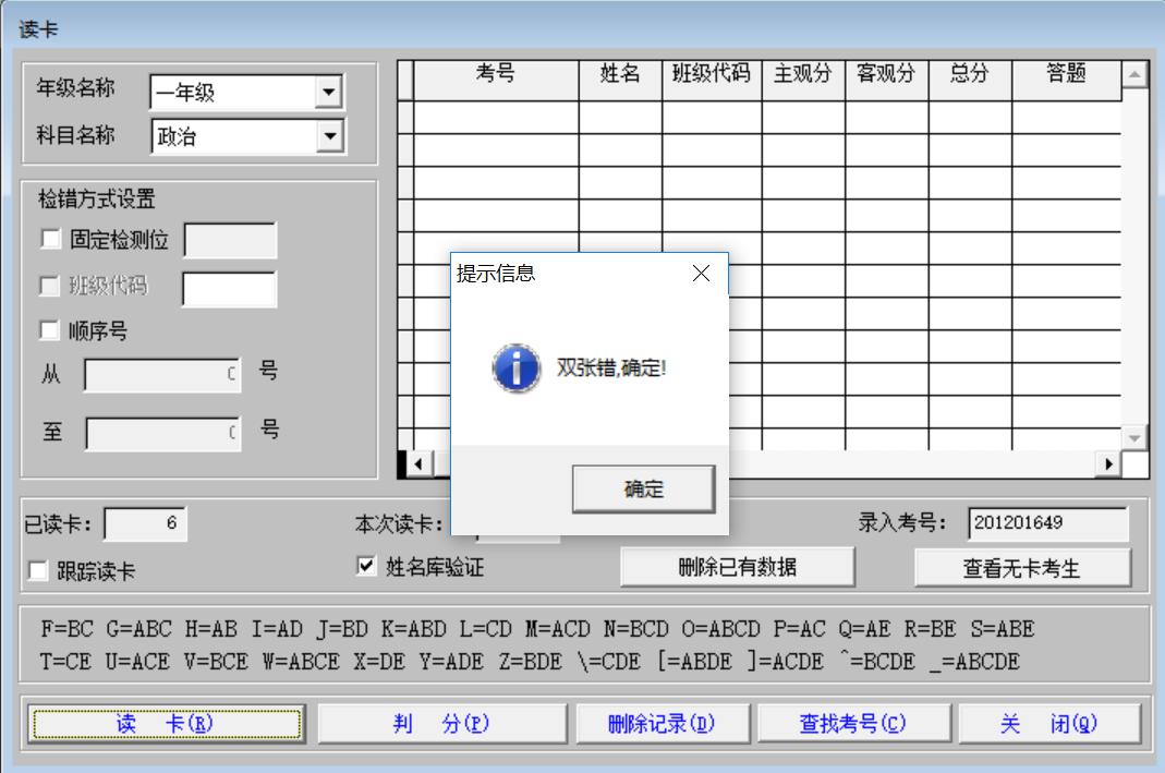 双张错